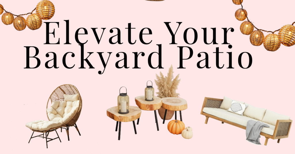 backyard patio decor amazon