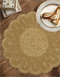 Gold Scalloped Placemat