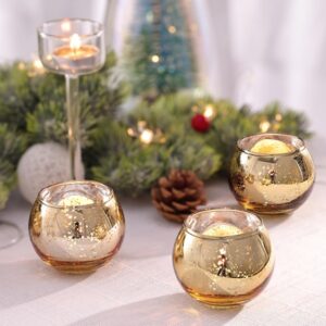 Gold Votive Candle Holder